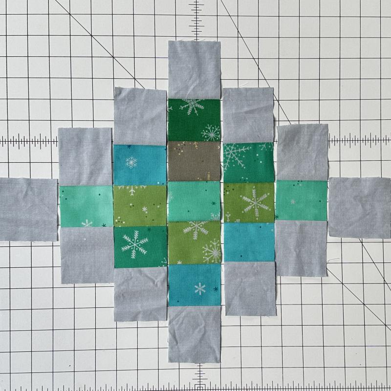 Ombre strip pieced Ombre strip pieced