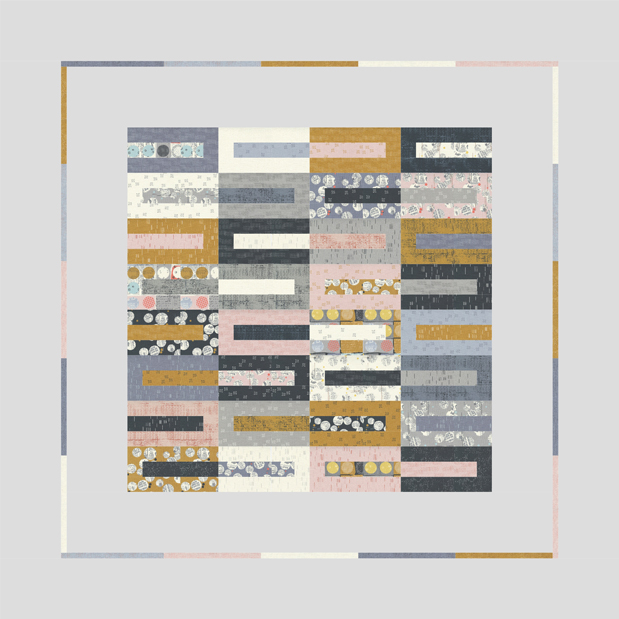 Pattern-Celestial Stripes 82 x 82